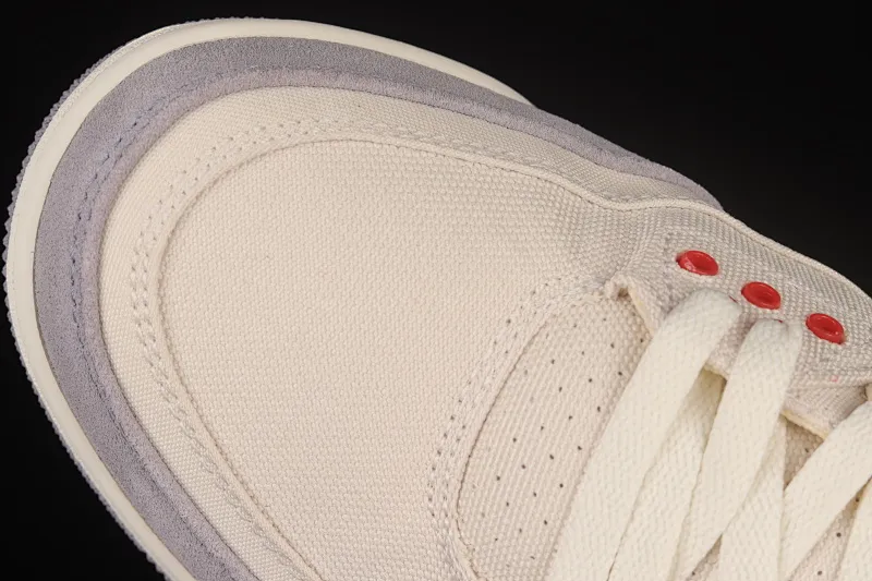 All categories Air Jordan Jordan series basketball shoes Air Jordan 3 Air Jordan 3 "Muslin" AJ3 Joe 3 cement gray canvas basketball shoes DH7139-100